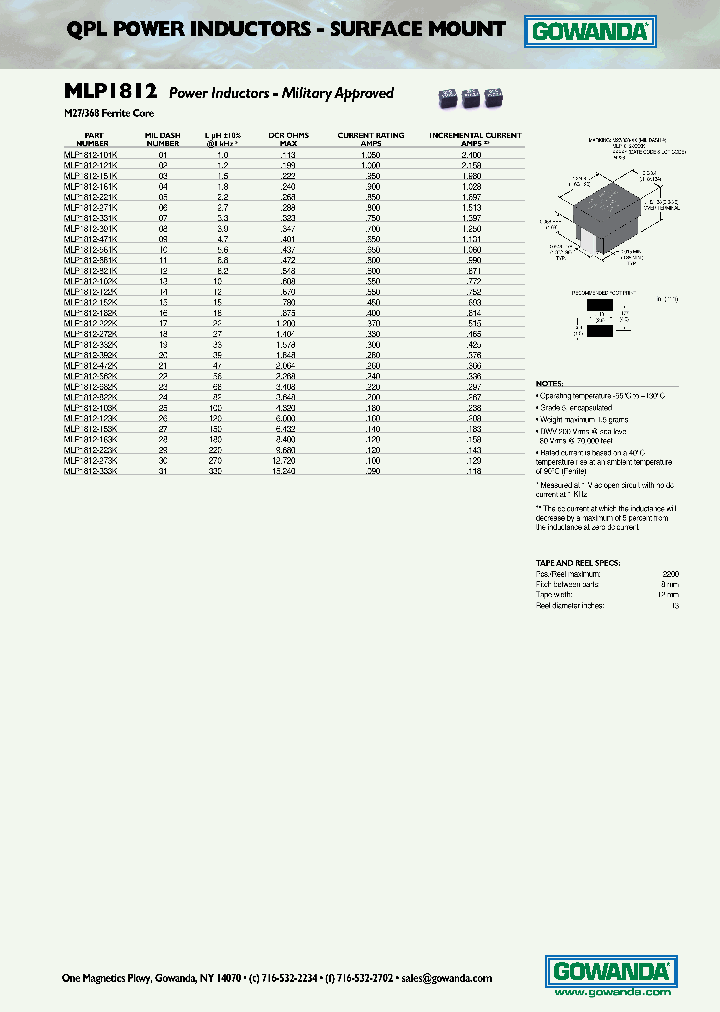 MLP1812-151K_6690095.PDF Datasheet