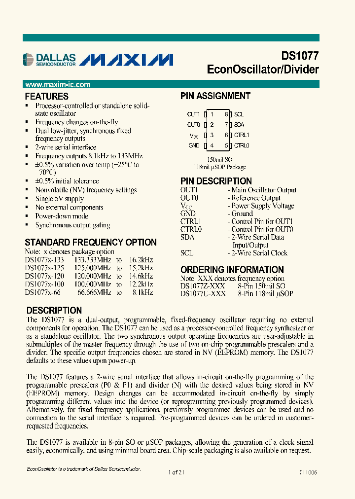 DS1077U-133TAMPR_6688419.PDF Datasheet