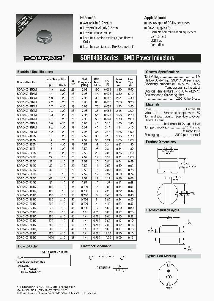 SDR0403-1R0M_6692586.PDF Datasheet