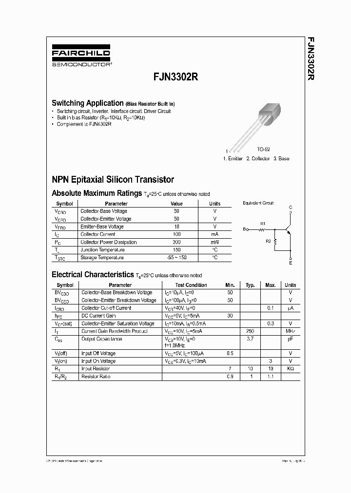 FJN3302RBU_6710989.PDF Datasheet