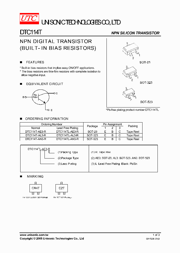 DTC114T-AE3-R_6713687.PDF Datasheet