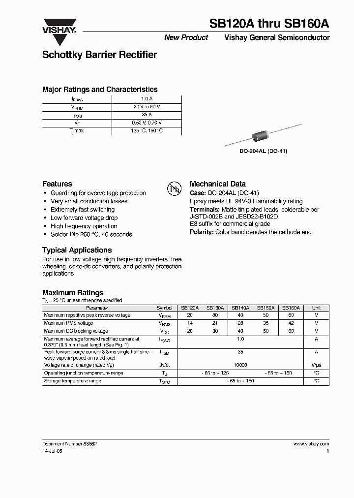 SB140A-E3_6736331.PDF Datasheet