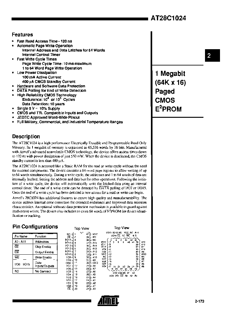 AT28C1024-12BC_6739637.PDF Datasheet