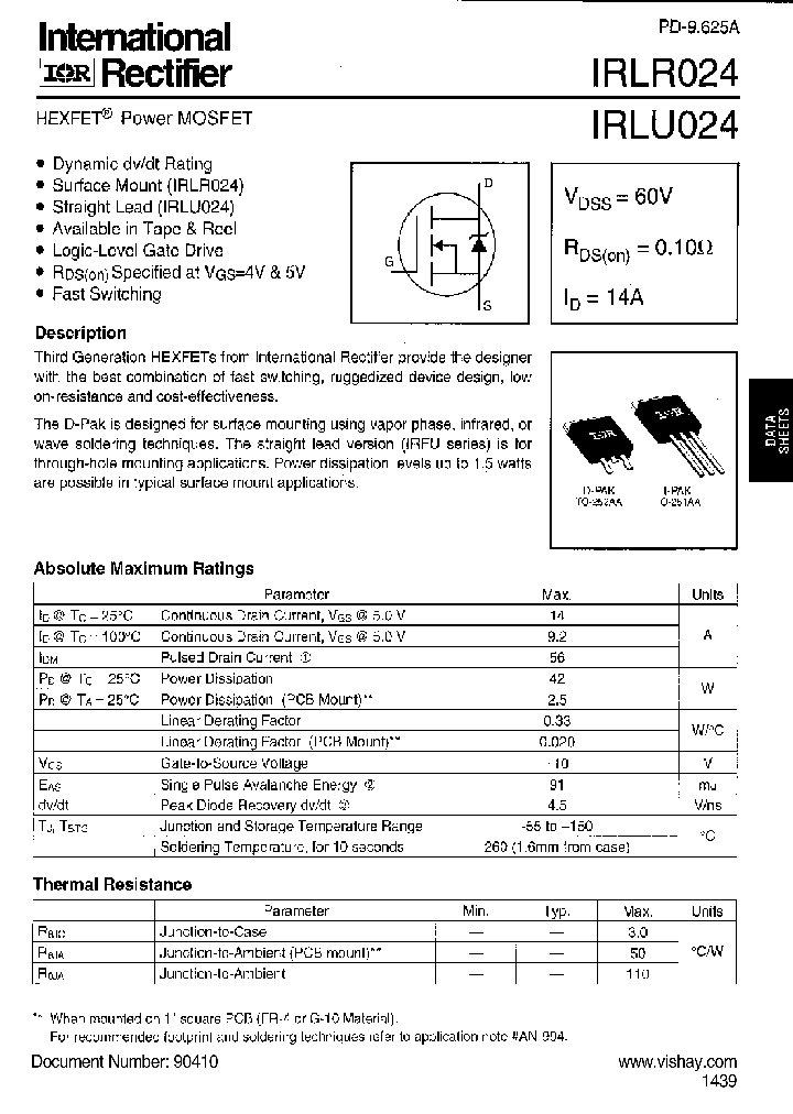 IRLR024_6742708.PDF Datasheet