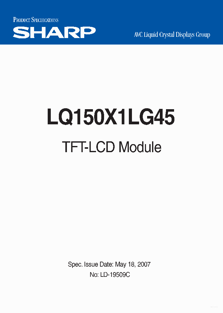LQ150X1G45_6940600.PDF Datasheet
