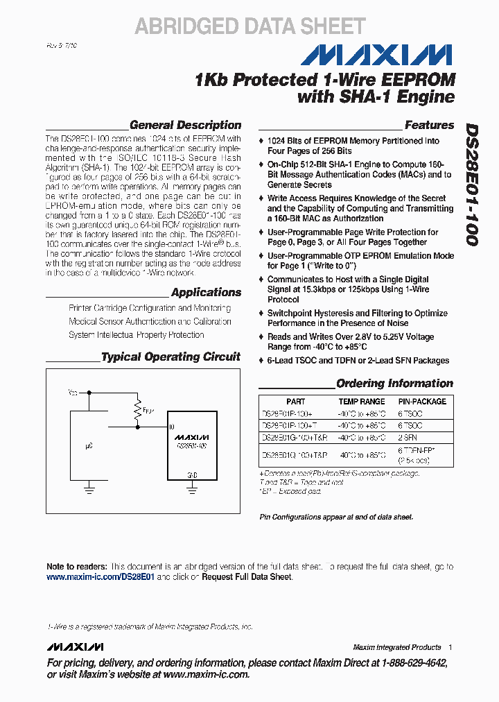 DS28E01P-100T_6772595.PDF Datasheet