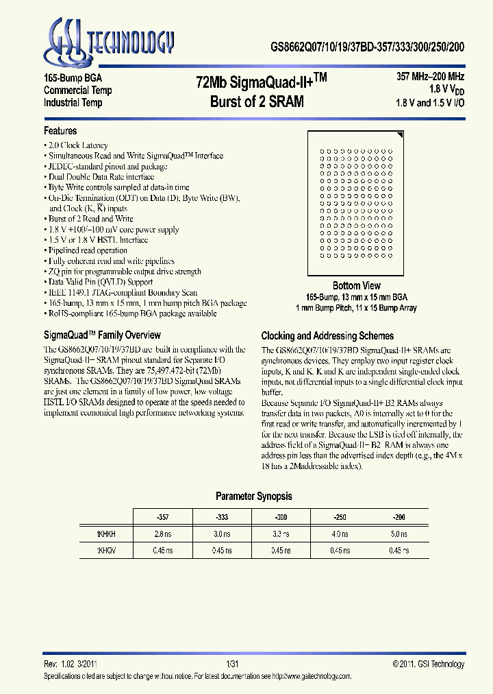 GS8662Q07BGD-250_6778225.PDF Datasheet