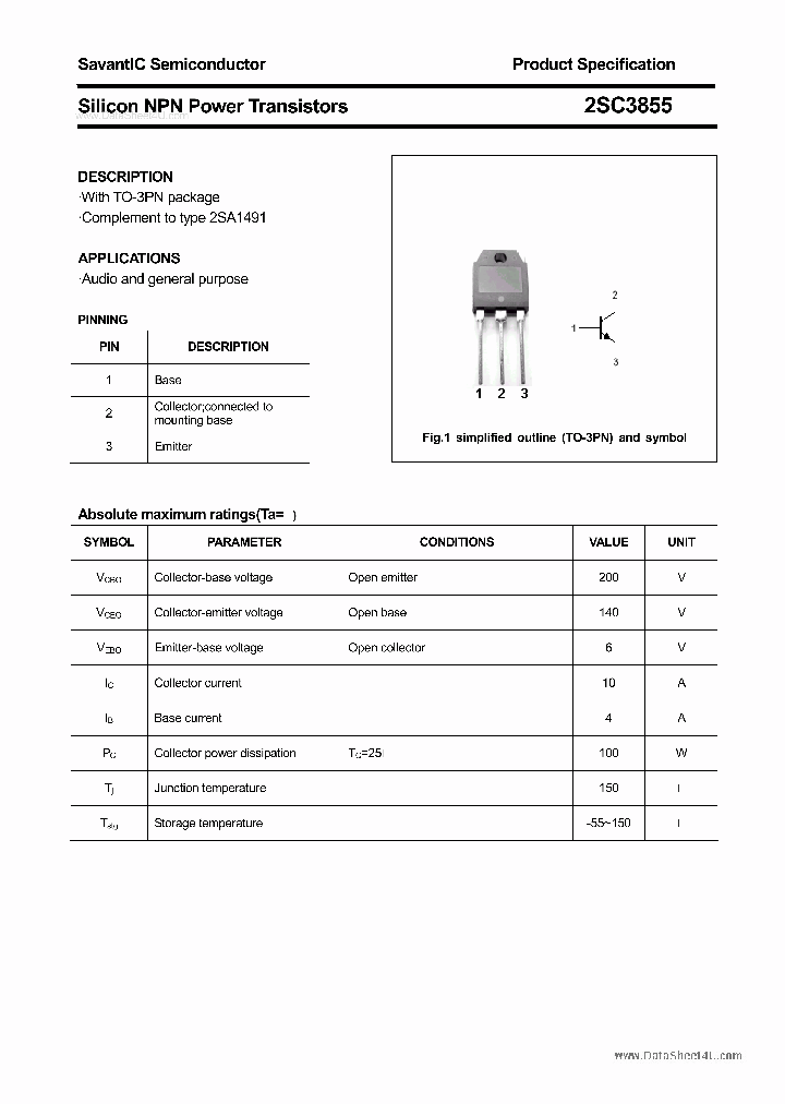 2SC3855_6943122.PDF Datasheet