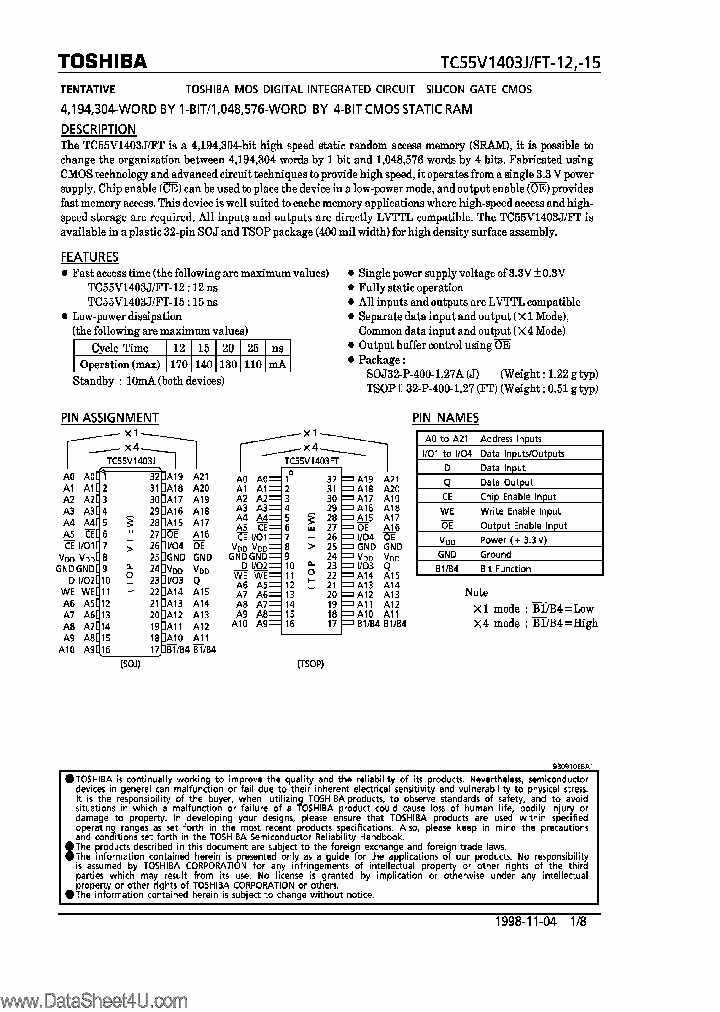 TC55V1403J_6946579.PDF Datasheet