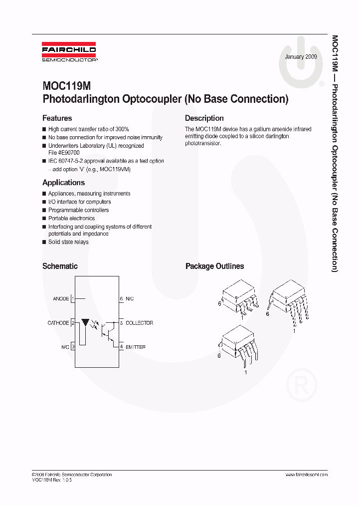 MOC119TVM_6803669.PDF Datasheet