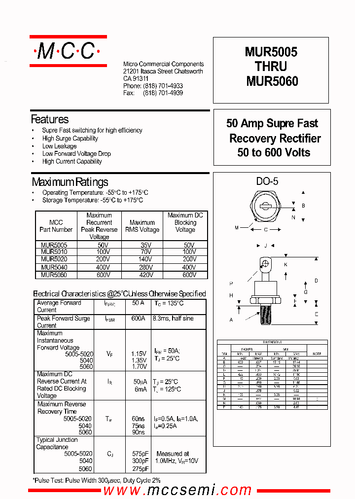 MUR5010_6947813.PDF Datasheet