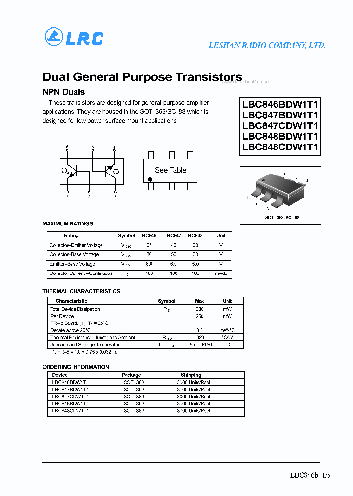 LBC846BDW1T1_6947989.PDF Datasheet