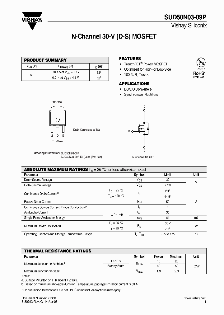 SUD50N03-09P-E3_6815375.PDF Datasheet