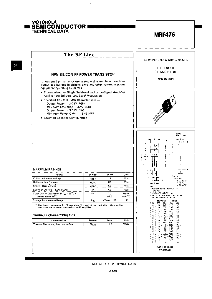 MRF476_6822530.PDF Datasheet