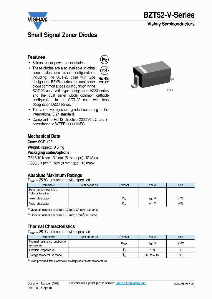 BZT52C15-V_6825334.PDF Datasheet