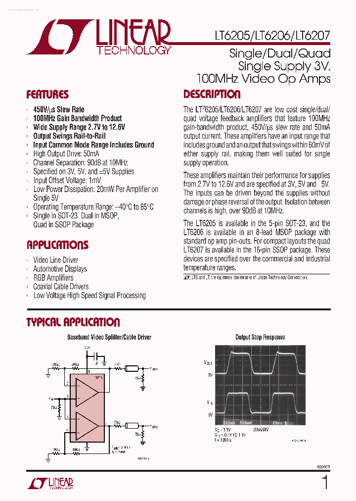 LT6206_6950801.PDF Datasheet