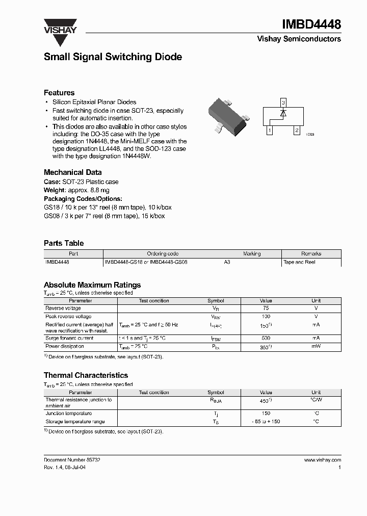 IMBD4448-GS18_6851612.PDF Datasheet