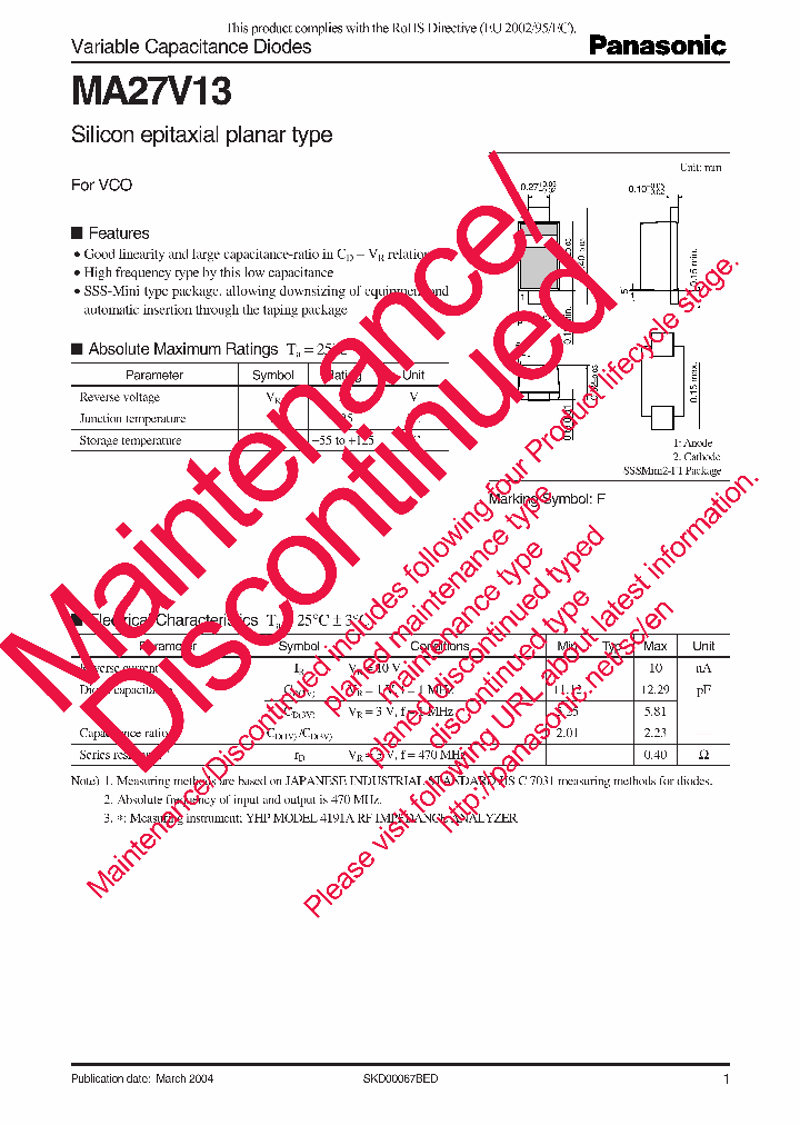 MA27V13_6852353.PDF Datasheet