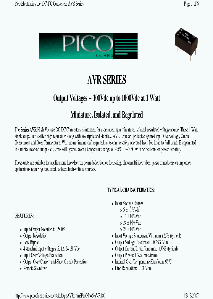 12AVR200_6854233.PDF Datasheet