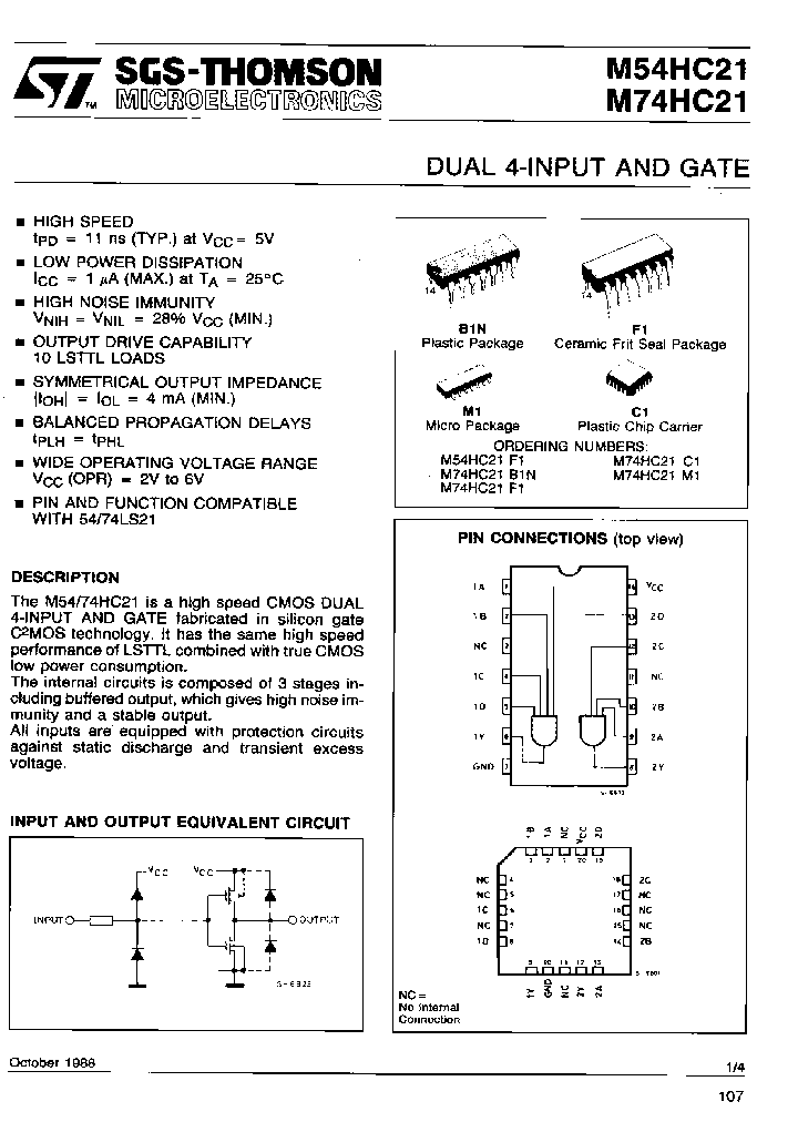 M74HC21C1_6856585.PDF Datasheet