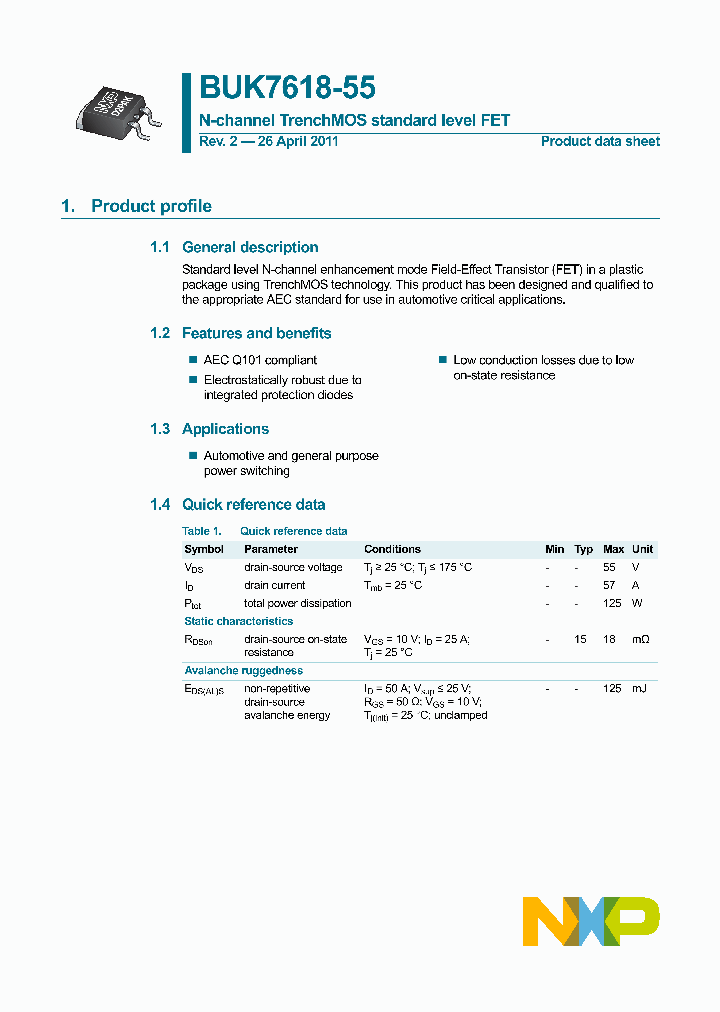 BUK7618-55T3_6861607.PDF Datasheet