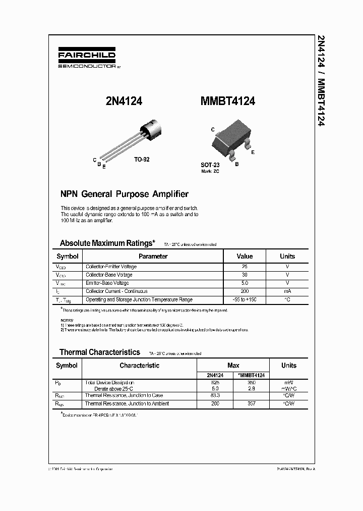 FAIRCHILDSEMICONDUCTORCORP-2N4124RA_6859609.PDF Datasheet
