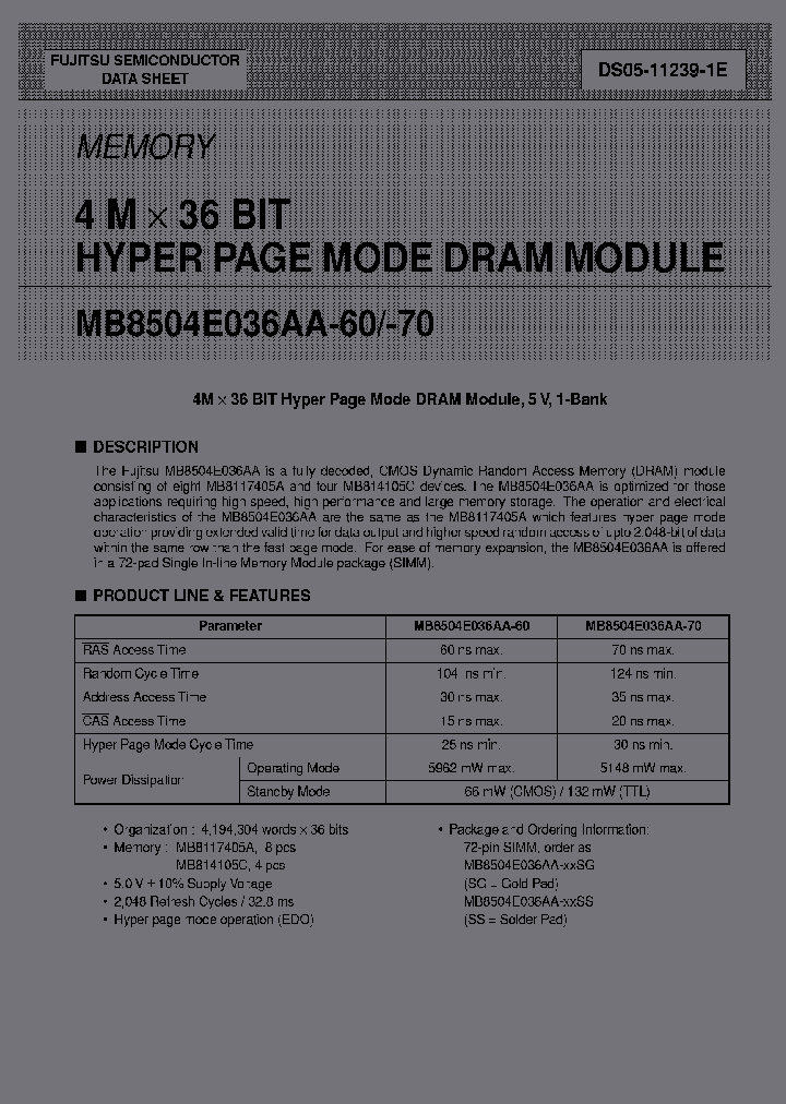 MB8504E036AA-60SG_6864007.PDF Datasheet