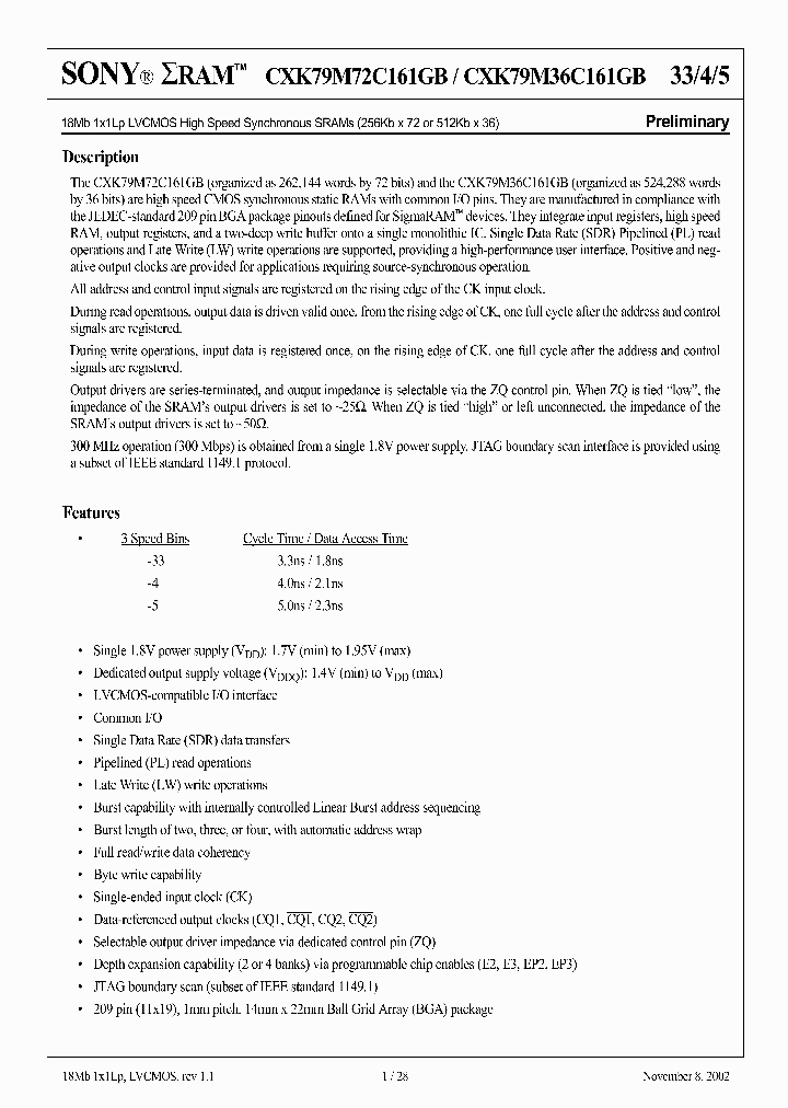 CXK79M72C161GB-33_6872942.PDF Datasheet