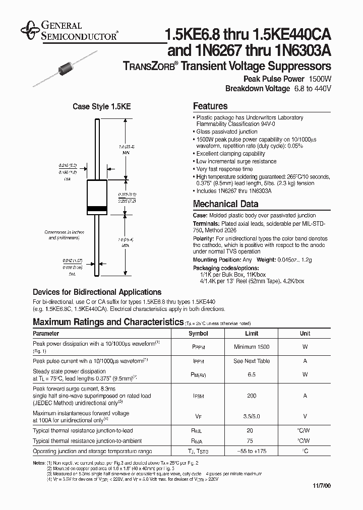 15KE440A1_6872905.PDF Datasheet