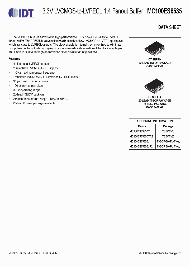 MC100ES6535DTR2_6874331.PDF Datasheet