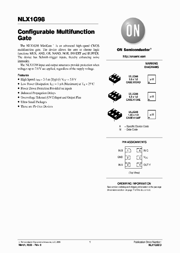 NLX1G98CMX1TCG_6876736.PDF Datasheet