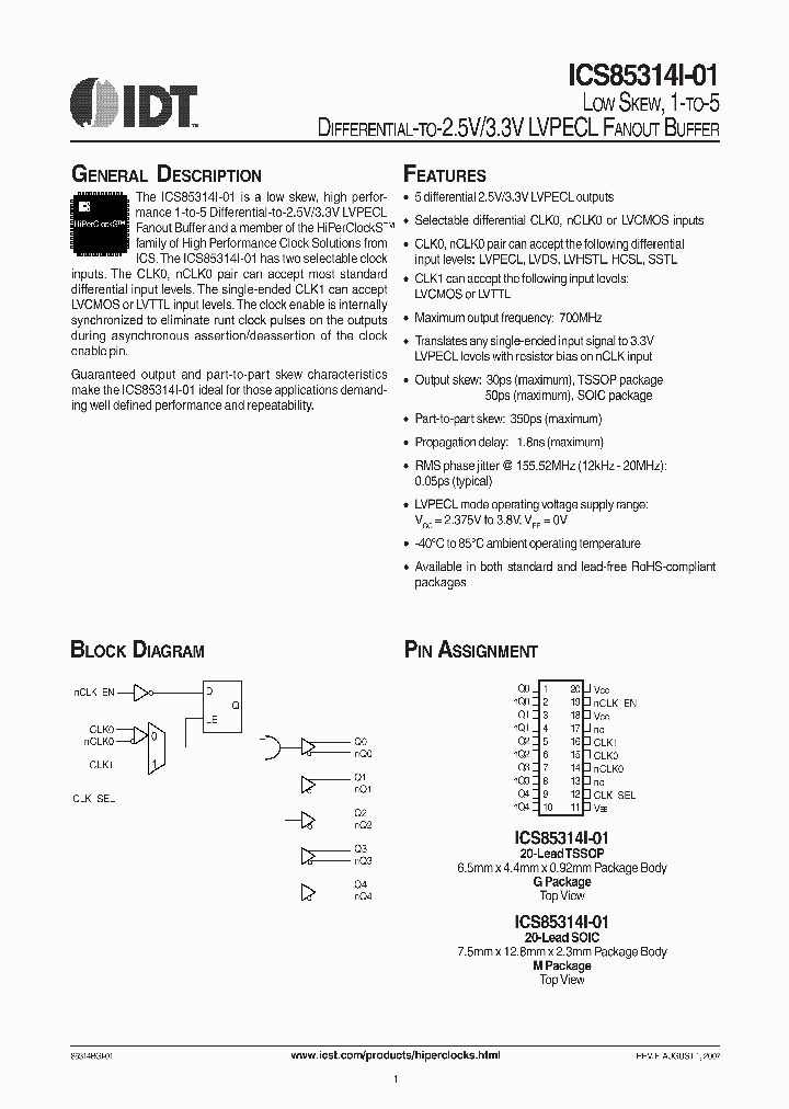 ICS85314BMI-01T_6881066.PDF Datasheet