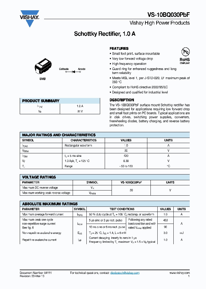 10BQ030PBF_6881498.PDF Datasheet