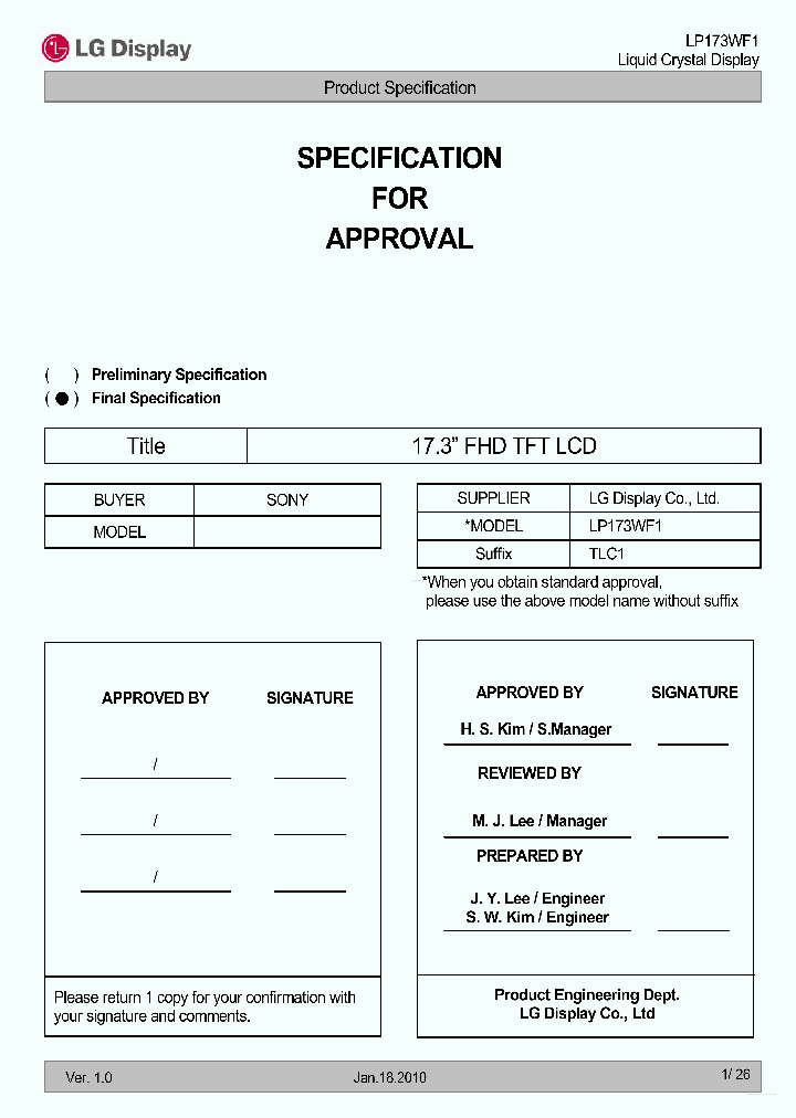LP173WF1-TLC1_6955482.PDF Datasheet