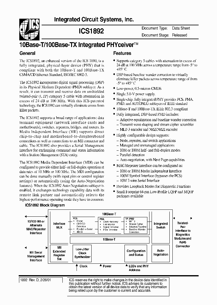 ICS1892Y-14LF_6893872.PDF Datasheet