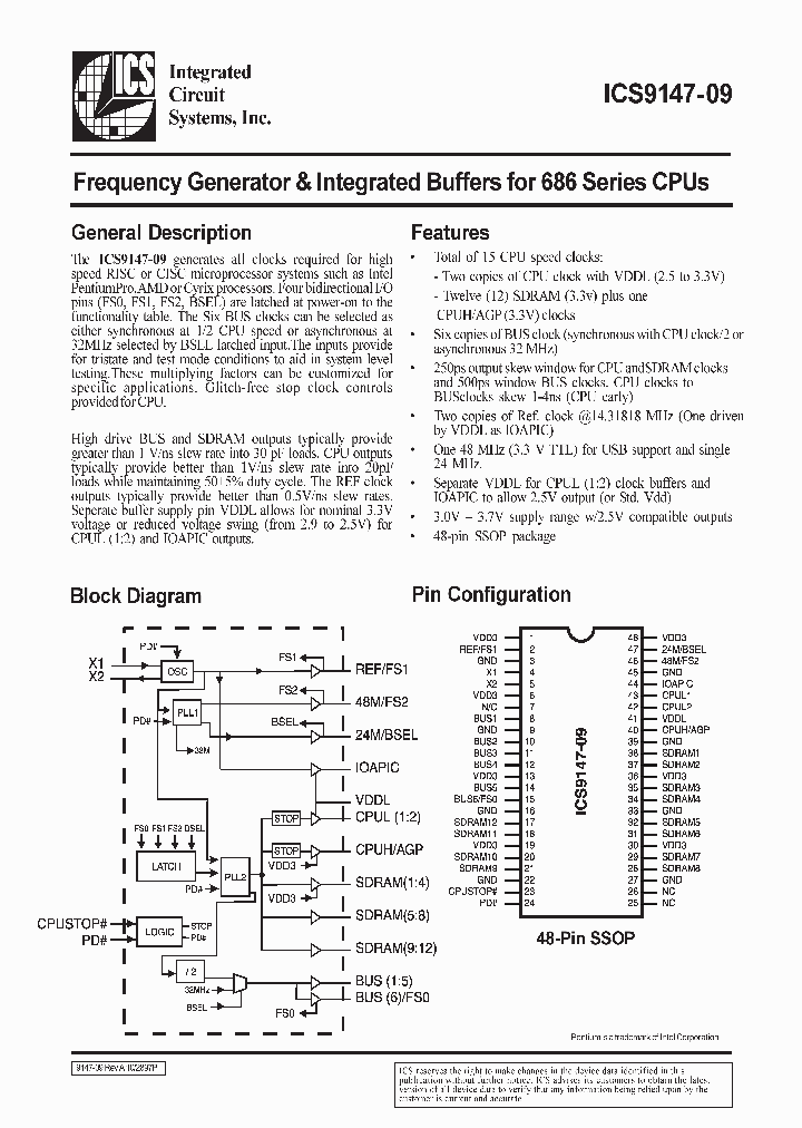 ICS9147-09_6902365.PDF Datasheet