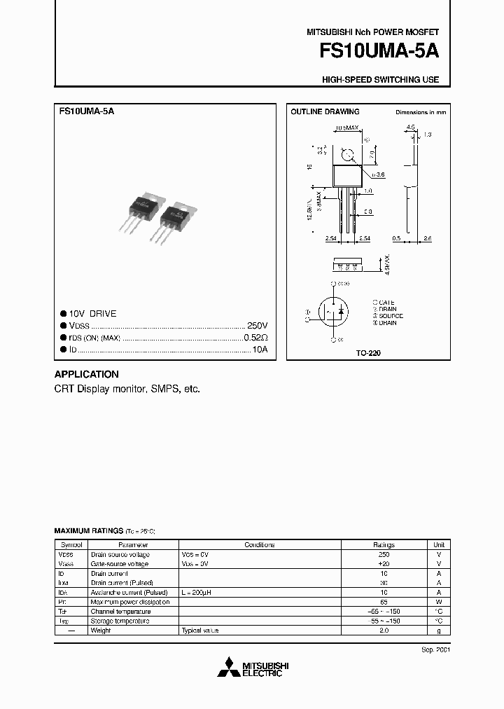 FS10UMA-5A_6901582.PDF Datasheet