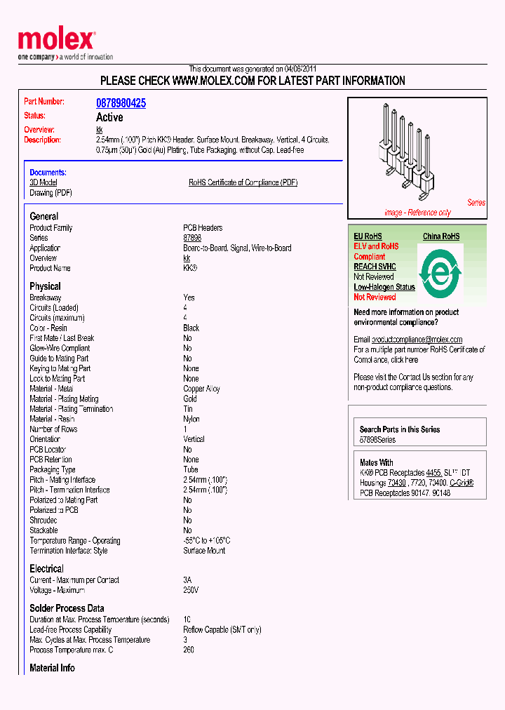 0878980425_6904562.PDF Datasheet