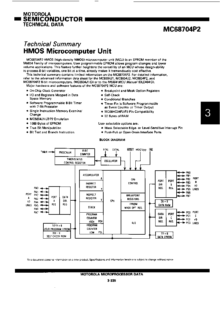 MC68704P2CS_6908998.PDF Datasheet