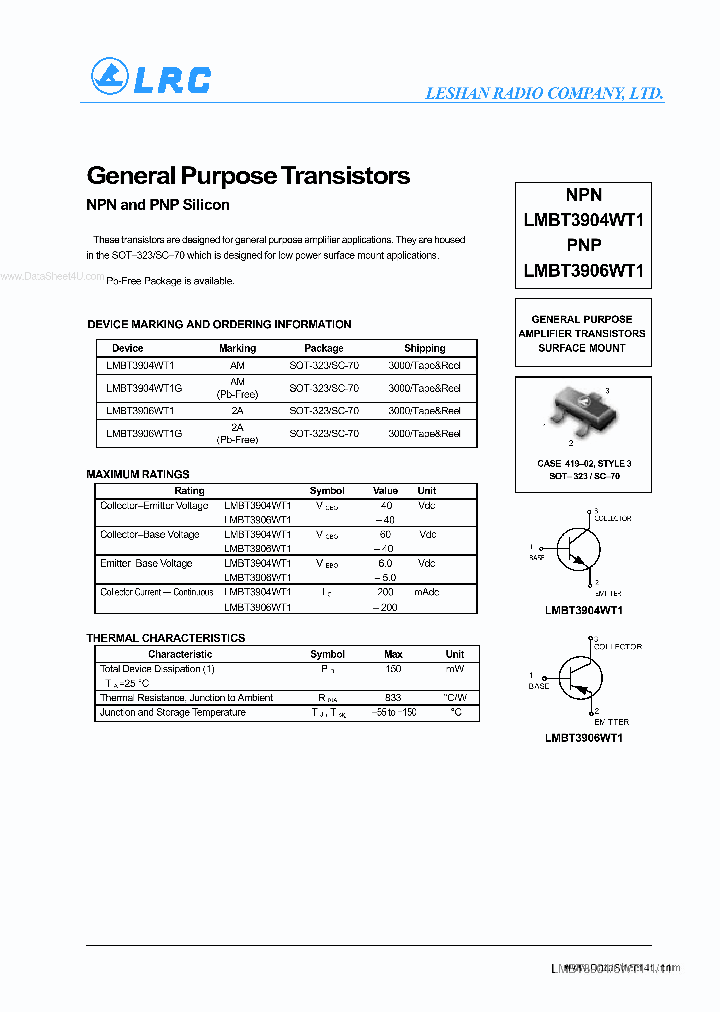 LMBT3904WT1_6958569.PDF Datasheet