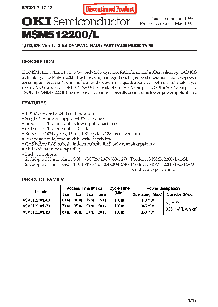 MSM512200-80SJ_6912961.PDF Datasheet