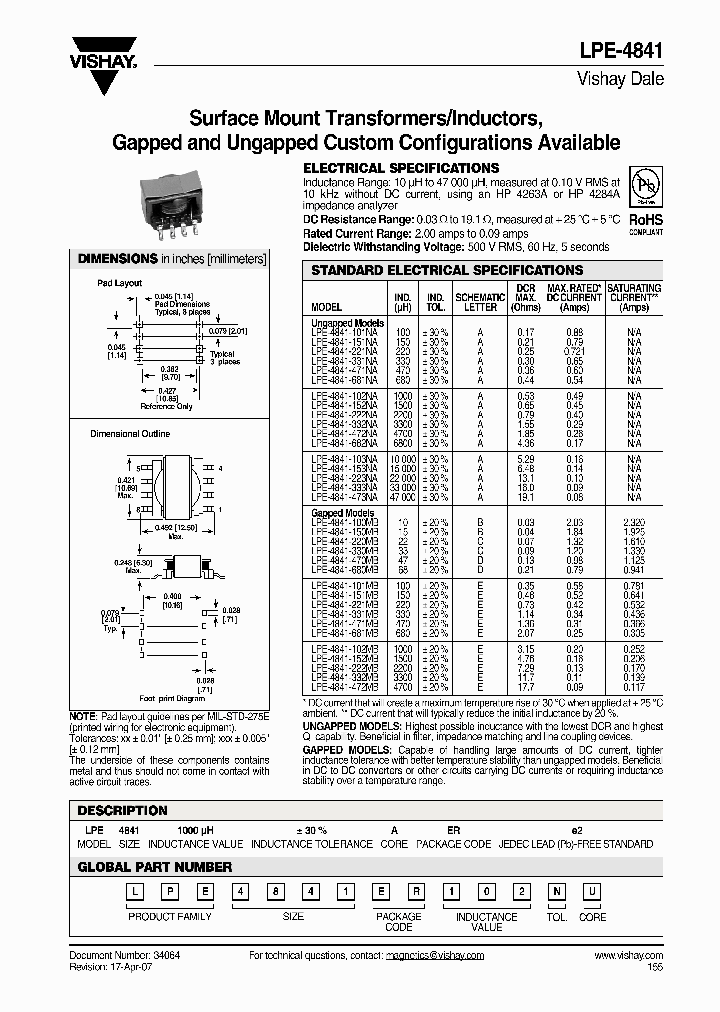 LPE4841ER101MB_6917708.PDF Datasheet