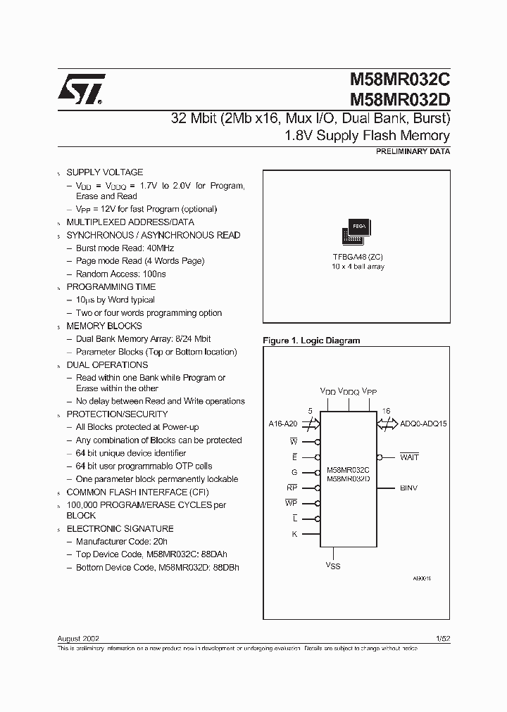 M58MR032D120ZC6_6920498.PDF Datasheet