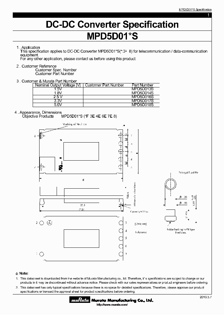 MPD5D016S_6934329.PDF Datasheet
