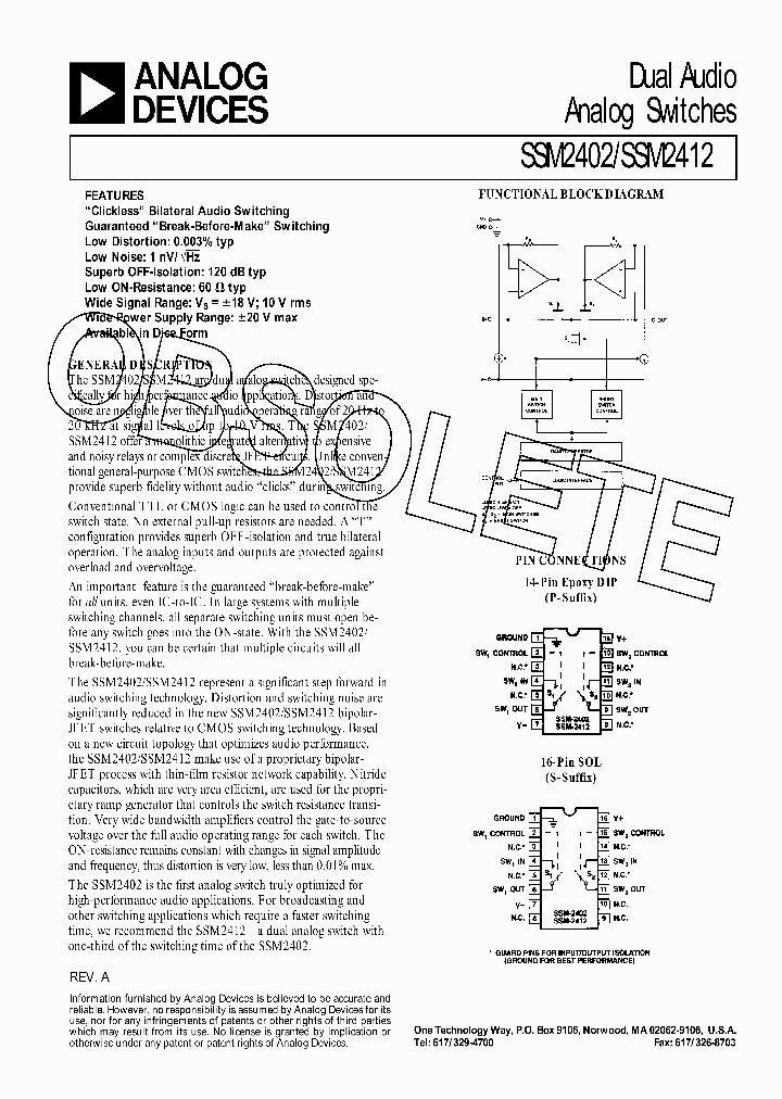 SSM2402PZ_6943320.PDF Datasheet