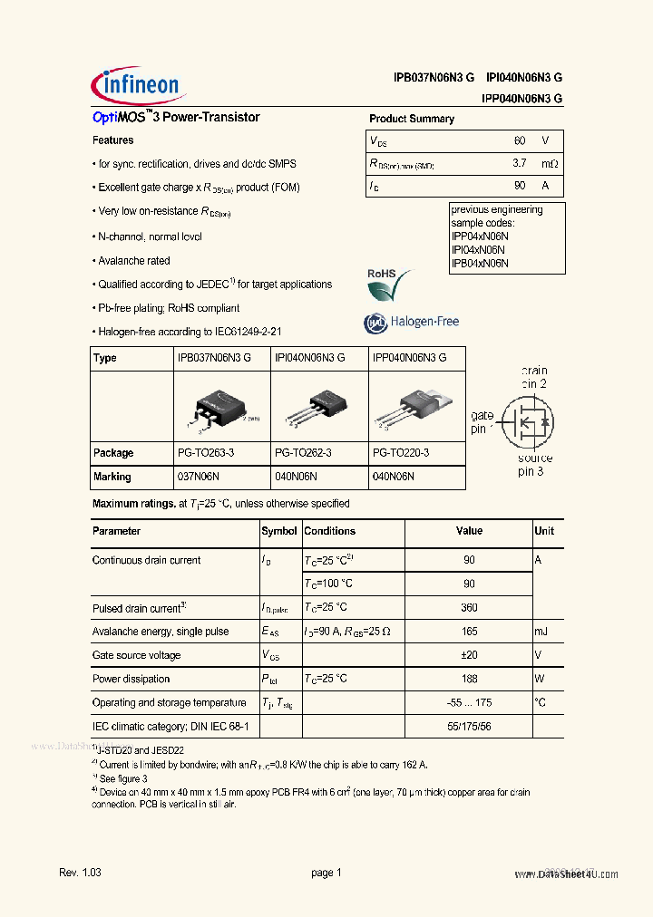 IPB037N06N3G_6963118.PDF Datasheet