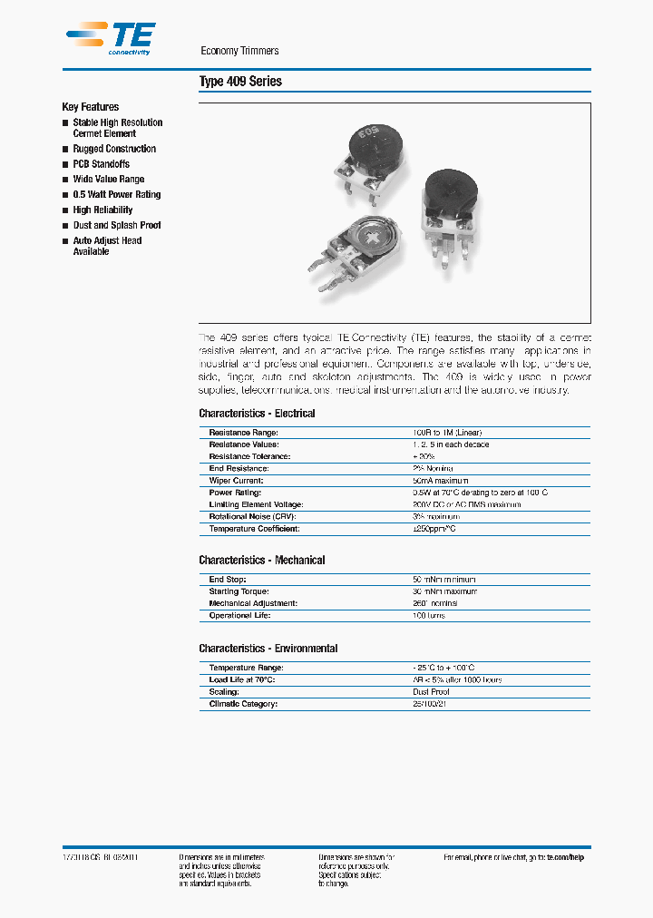 TYCOELECTRONICS-409VA105M_6961616.PDF Datasheet