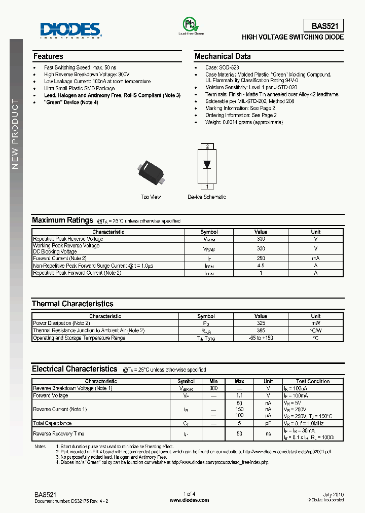 BAS521_6964027.PDF Datasheet