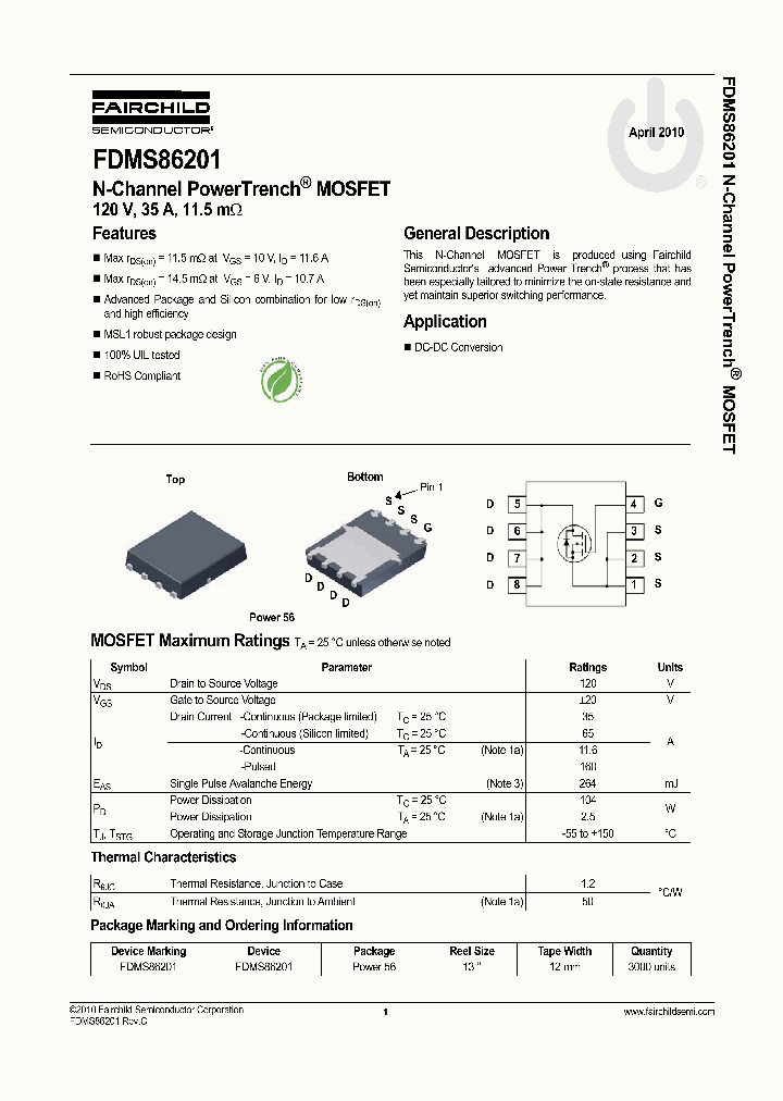 FDMS86201_6965141.PDF Datasheet