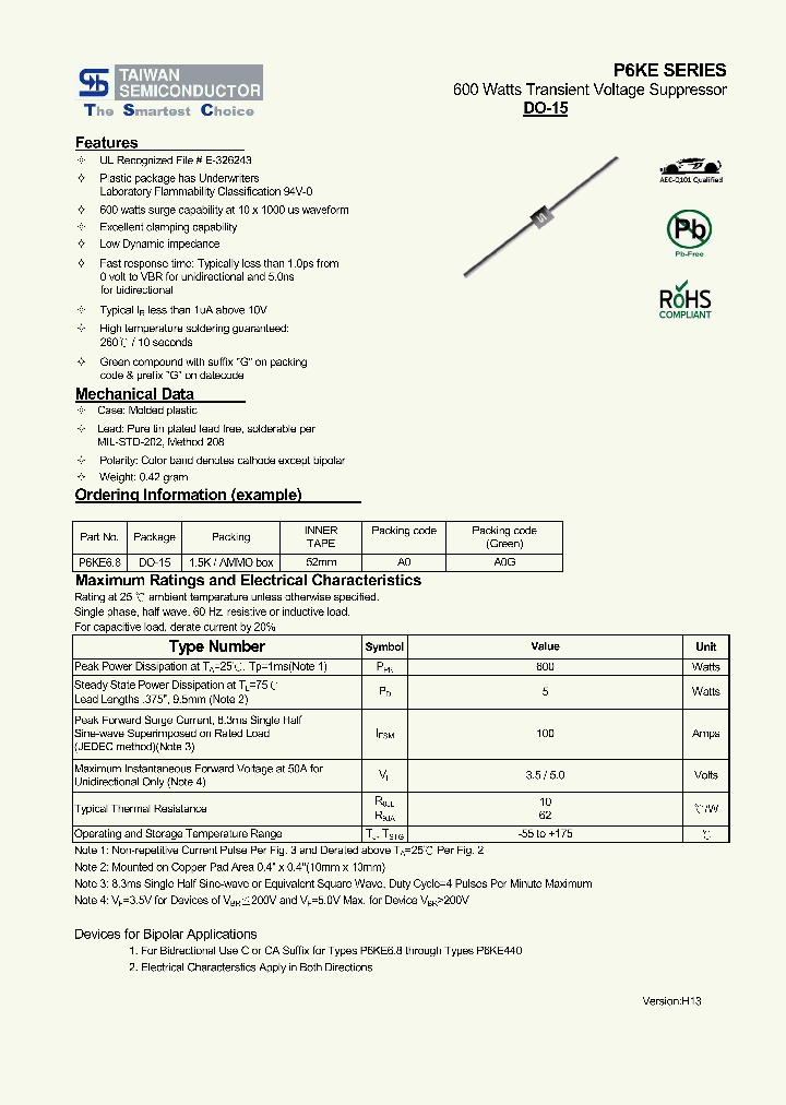 P6KE_6971922.PDF Datasheet